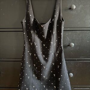 Dynamite Gray Sheath Mini Dress Scoop Neck Cocktail